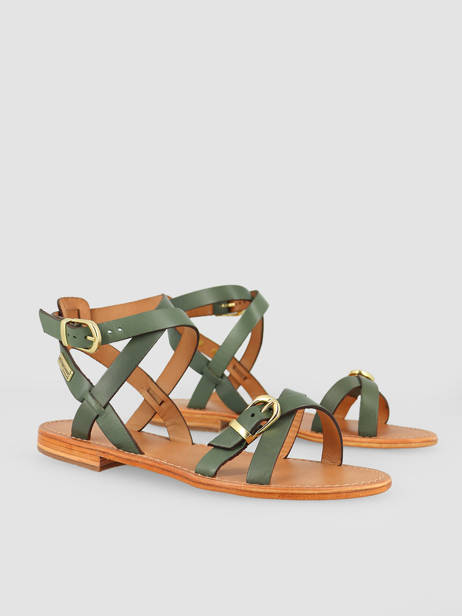 Sandales Hepana En Cuir Les tropeziennes Vert women HEPANA vue secondaire 4