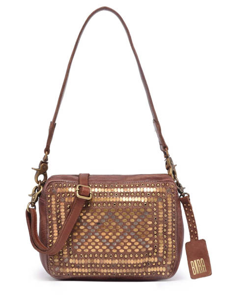 Sac BandouliÃ¨re Heritage Cuir Biba Marron heritage LOT1L