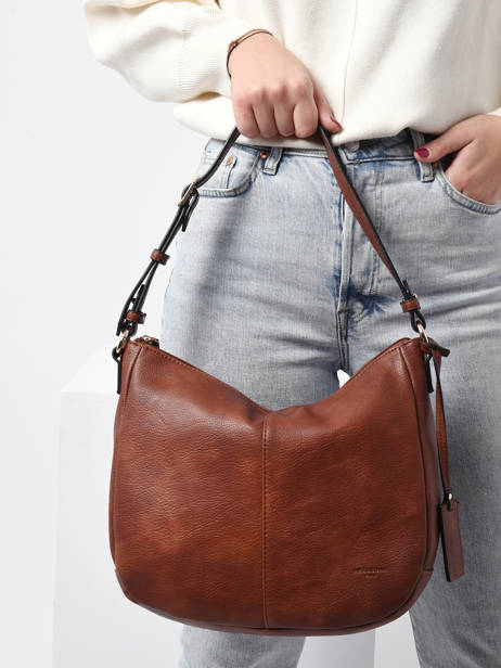 Sac Bandoulière Toscane Hexagona Marron toscane 579737 vue secondaire 1