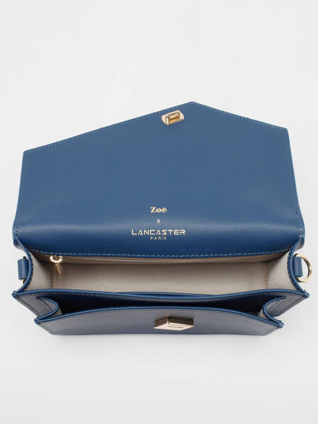 Sac BandouliÃ¨re ZoÃ© Cuir Lancaster Bleu zoe 10 vue secondaire 3