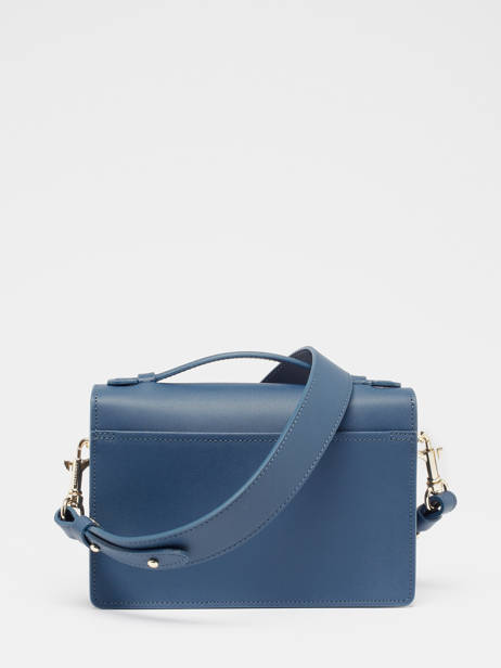 Sac BandouliÃ¨re ZoÃ© Cuir Lancaster Bleu zoe 10 vue secondaire 4
