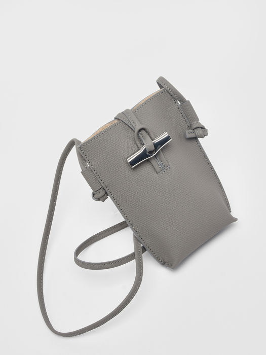 Longchamp Roseau Etui ipod/cd Gris