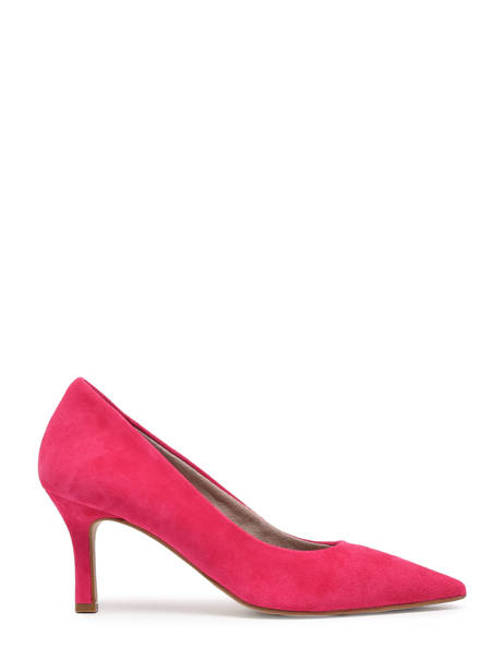 Escarpins Talon Aiguille En Cuir En Cuir Tamaris Rose women 20
