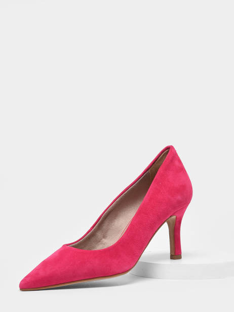 Escarpins Talon Aiguille En Cuir En Cuir Tamaris Rose women 20 vue secondaire 1