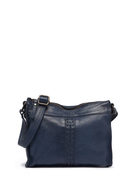 Sac Bandoulière Cow Cuir Basilic pepper Bleu cow BCOW58