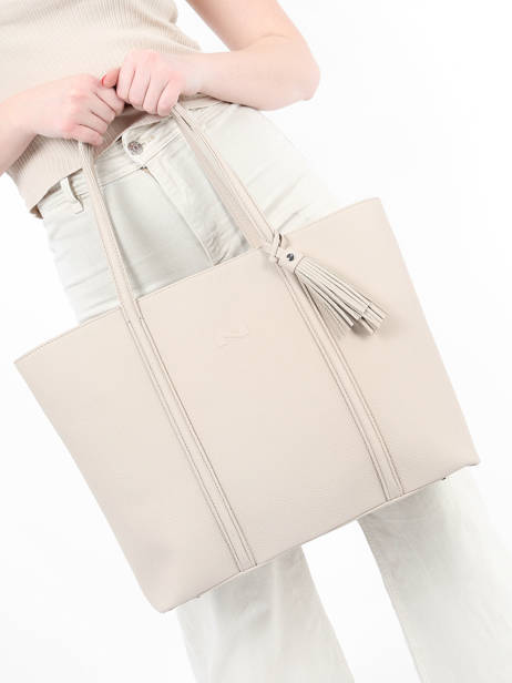 Sac PortÃ© Ã©paule Nathan Cuir Nathan baume Beige nathan 1 vue secondaire 1