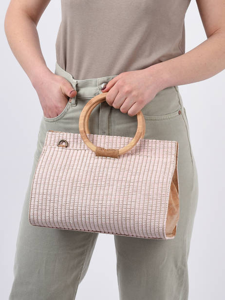 Sac PortÃ© Main Eclipte Cheron Woomen Rose eclipe cheron WECH02 vue secondaire 1