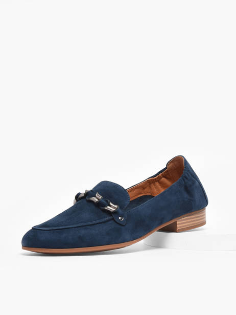 Mocassins Zanga En Cuir Mam'zelle Bleu women CSIRK28 vue secondaire 1