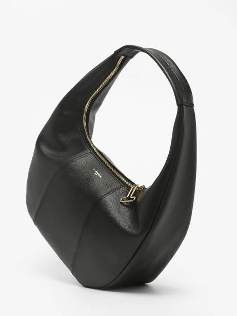Sac PortÃ© Ã©paule Juliette Cuir Le tanneur Noir juliette TJET1410 vue secondaire 2