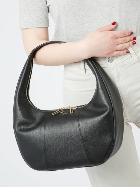 Sac PortÃ© Ã©paule Juliette Cuir Le tanneur Noir juliette TJET1410 vue secondaire 1