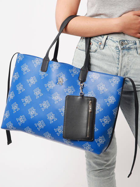 Sac PortÃ© Ã©paule Iconic Tommy Iconic Tommy Tommy hilfiger Bleu iconic tommy AW15133 vue secondaire 1